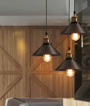Vintage Industriële Hanglamp – Retro Loft Kroonluchter E27