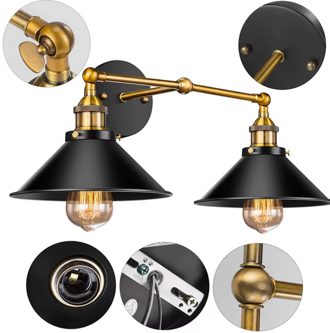 Vintage Industriële Hanglamp – Retro Loft Kroonluchter E27