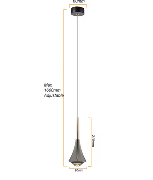 LED Hanglamp – Dimbare Aluminium & Acryl Lamp