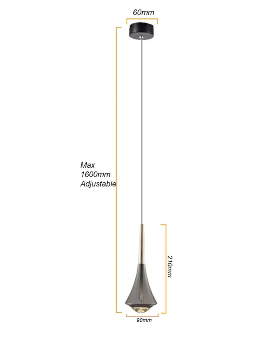LED Hanglamp – Dimbare Aluminium & Acryl Lamp