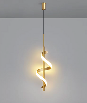 Glans LED Hanglamp – Moderne Plafondlamp of Wandlamp in het Goud of Zwart