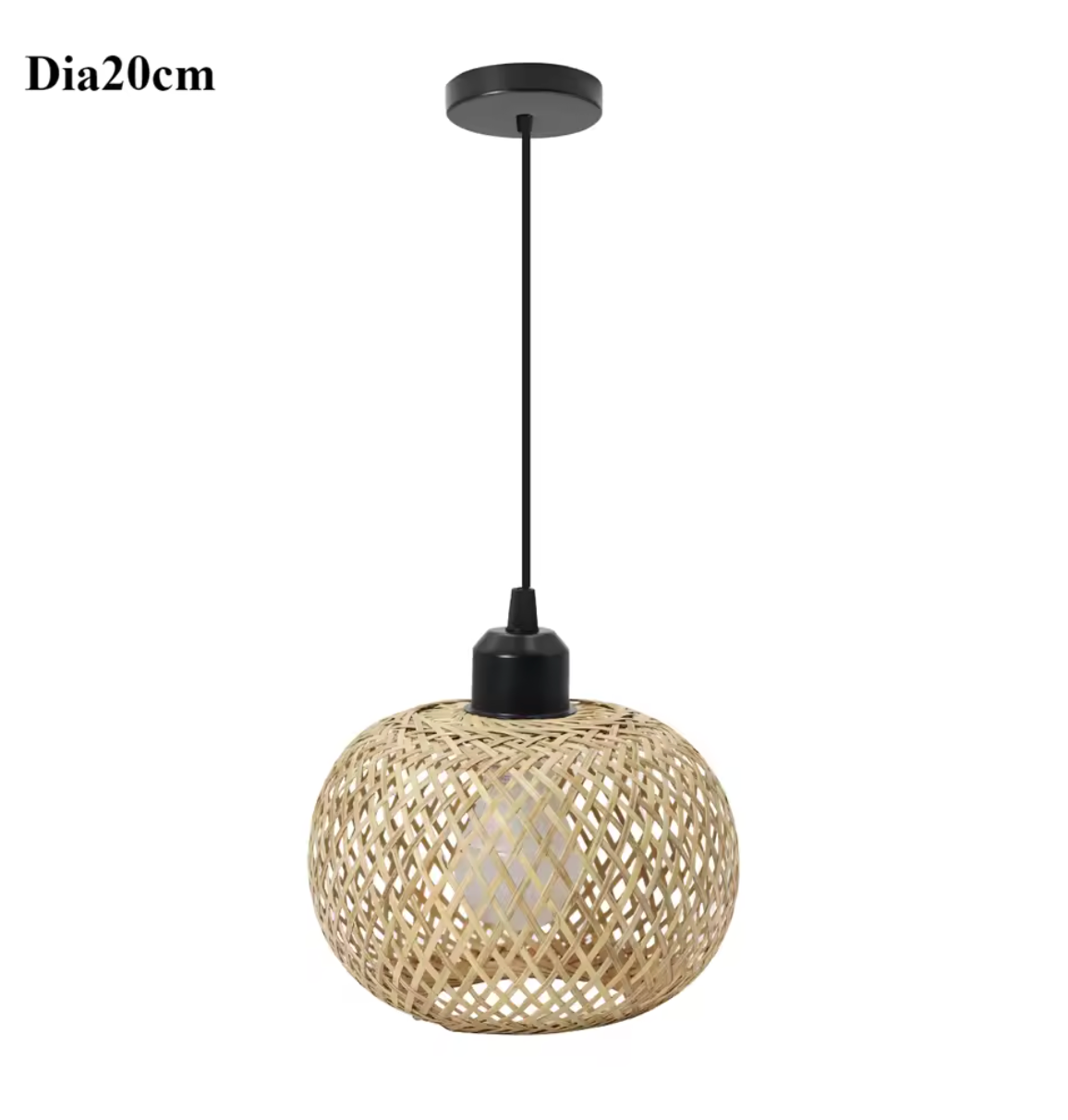 Bamboe Hanglamp – Handgemaakte Rotan Plafondlamp Bohemian