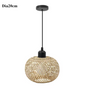 Bamboe Hanglamp – Handgemaakte Rotan Plafondlamp Bohemian