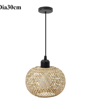 Bamboe Hanglamp – Handgemaakte Rotan Plafondlamp Bohemian
