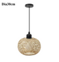 Bamboe Hanglamp – Handgemaakte Rotan Plafondlamp Bohemian
