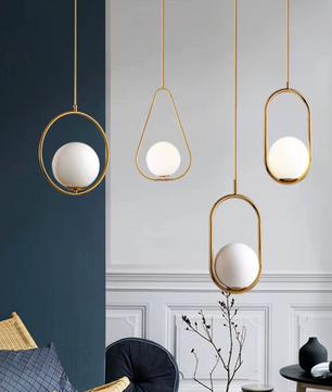 Moderne Scandinavische Hanglamp – Minimalistisch Design met Glazen Bol