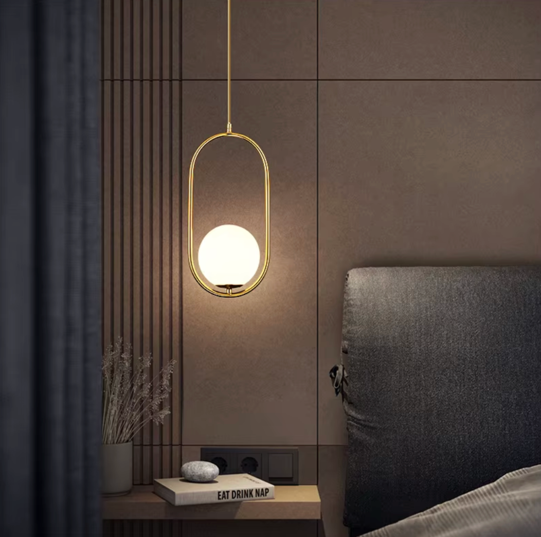 Moderne Scandinavische Hanglamp – Minimalistisch Design met Glazen Bol