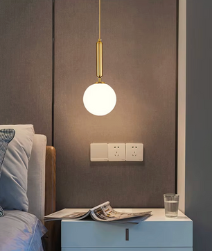 Moderne Scandinavische Hanglamp – Minimalistisch Design met Glazen Bol