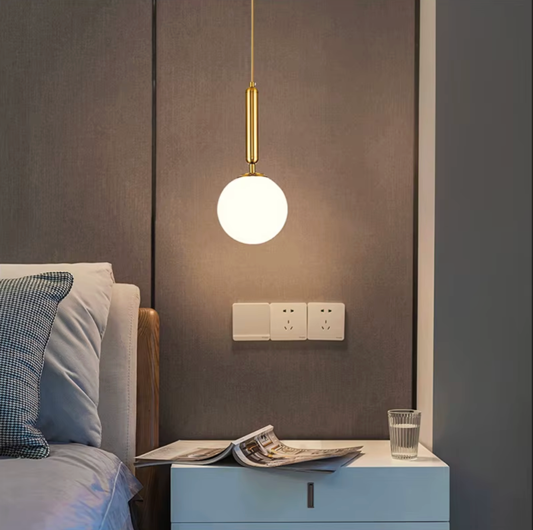 Moderne Scandinavische Hanglamp – Minimalistisch Design met Glazen Bol