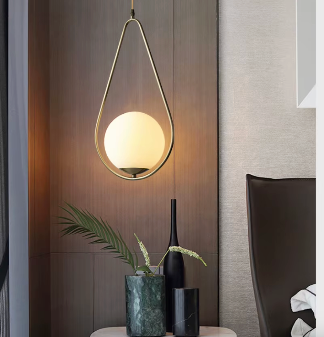 Moderne Scandinavische Hanglamp – Minimalistisch Design met Glazen Bol