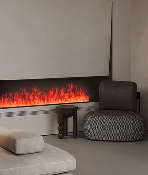 3D waterdamp haard met LED-vlam, geluid en bevochtiger