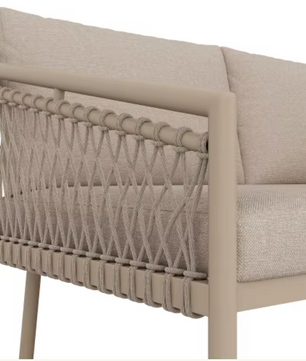 5-delige Tuinloungeset van Touw & Ijzer – Met Kussens en Glazen Tafels