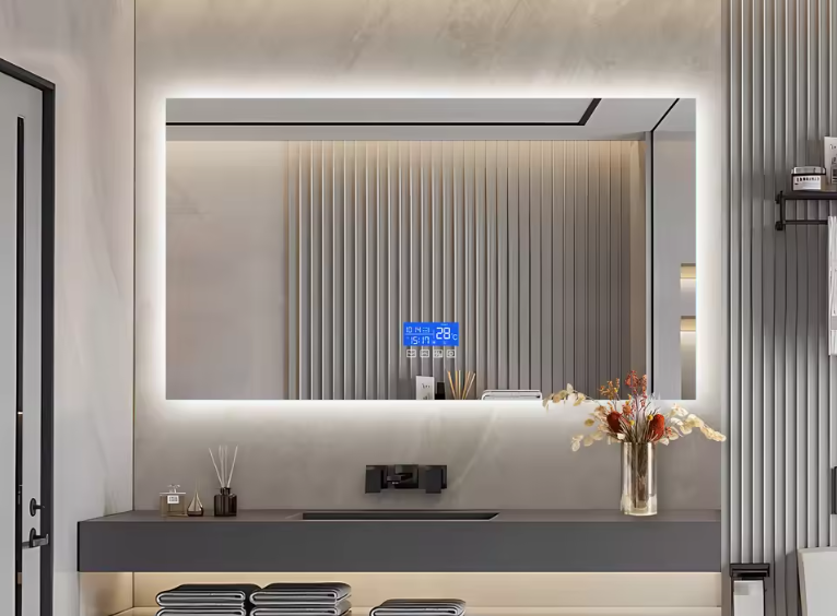LED Badkamerspiegel 50×70 cm – Anti-Fog, Dimbaar & Verstelbaar Licht