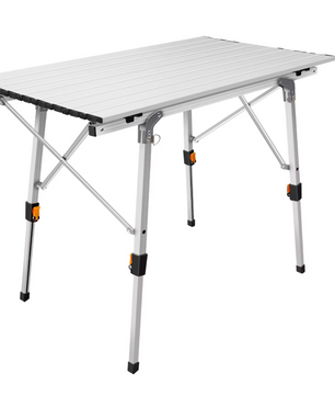 Opvouwbare Aluminium Campingtafel – In Hoogte Verstelbaar, Met Draagtas en Opbergnet