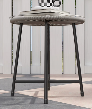 3-delige Polyrotan Bistroset met Kussens – Tafel en 2 Stoelen, Comfortabel Buitenmeubilair voor Balkon of Tuin