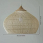 Boheemse Rotan Hanglamp – Handgeweven Rieten Kroonluchter met E27 Fitting, Scandinavisch Design