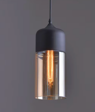Moderne Nordic LED Hanglamp – Glas & Metaal, Zwart/Wit Design