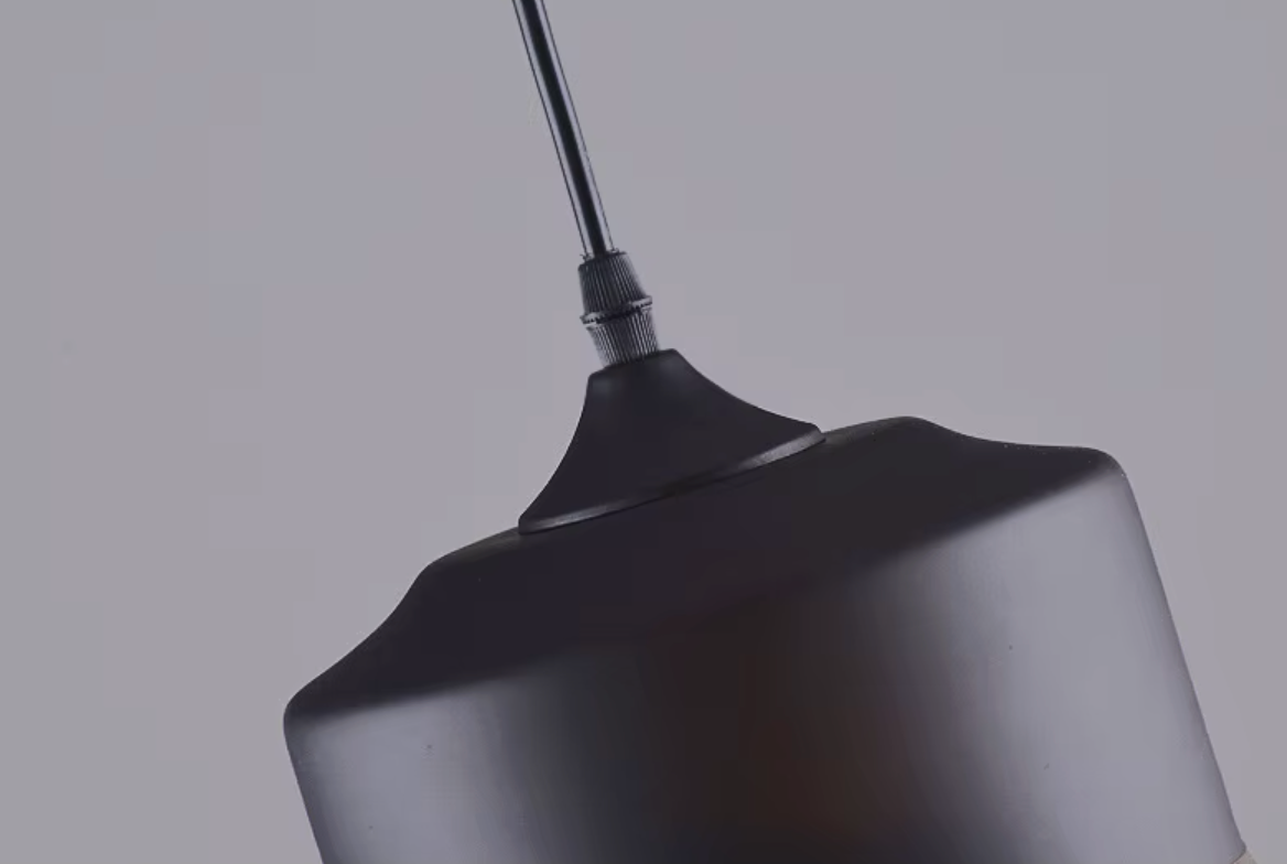 Moderne Nordic LED Hanglamp – Glas & Metaal, Zwart/Wit Design