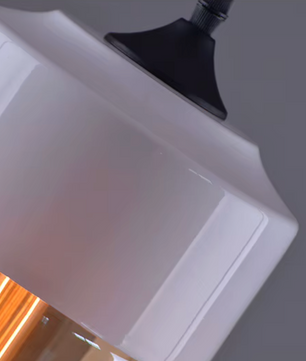 Moderne Nordic LED Hanglamp – Glas & Metaal, Zwart/Wit Design