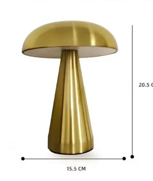 Retro Paddestoel Tafellamp – LED Bedlampje Oplaadbaar met Touch Dimbaar