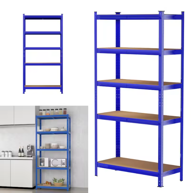 5-laags Metalen Opslagrek – Heavy Duty Stellingkast 875 kg Capaciteit