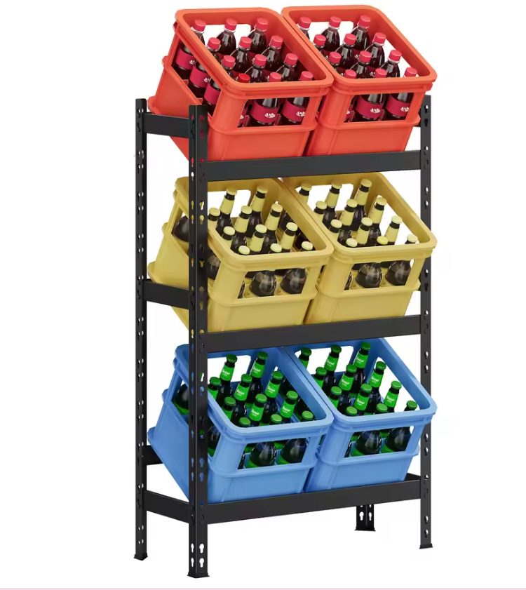 3-Lagen Drankrek / Kratrek van Staal – Voor Bierkratten en amp; Flessenkratten
