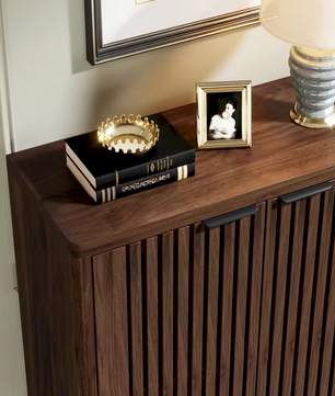 Schoenenkast met 6 Lagen en Lamellendeuren – Hout en amp; Metaal