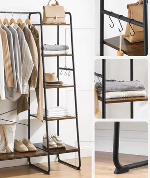 Garderoberek met Hangstang, Schoenenplanken en amp; Haken