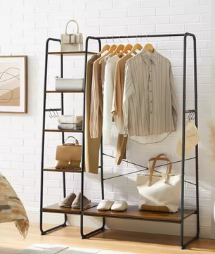 Garderoberek met Hangstang, Schoenenplanken en amp; Haken