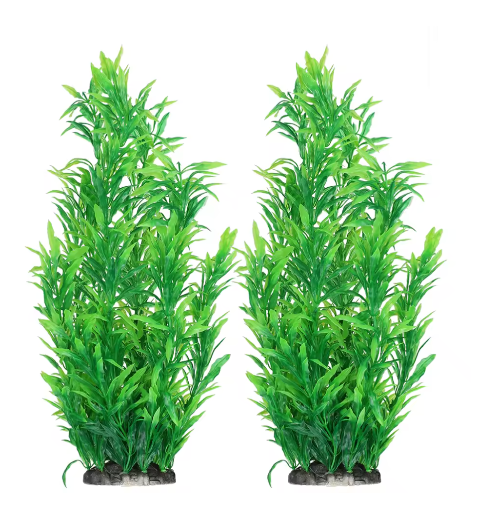 Aquarium Kunstplant – Groene Bal Gras Decoratie, 2 Stuks