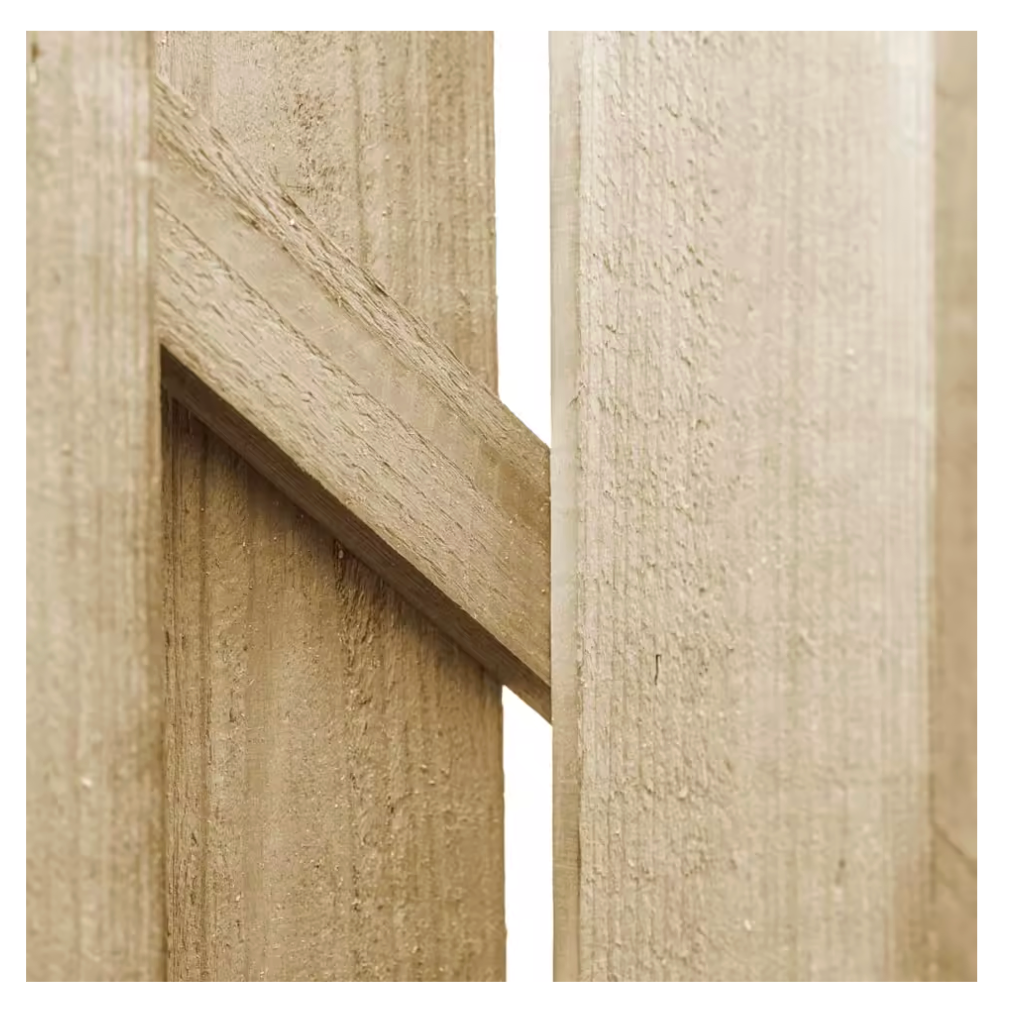 Gebogen Tuinpoort van Geïmpregneerd Grenenhout – 100 x 100 cm, Weerbestendig & Duurzaam