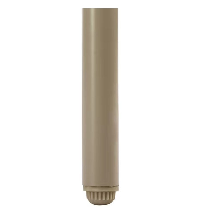 2-Zits Loungeset van Gevlochten Touw – Inclusief Tafel met Gehard Glas & Kussens, Verstelbare Pootjes, Khaki