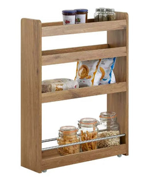 Smalle Rolwagen met 4 Niveaus – Keuken- of Badkamerrek 81 cm