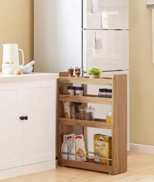 Smalle Rolwagen met 4 Niveaus – Keuken- of Badkamerrek 81 cm