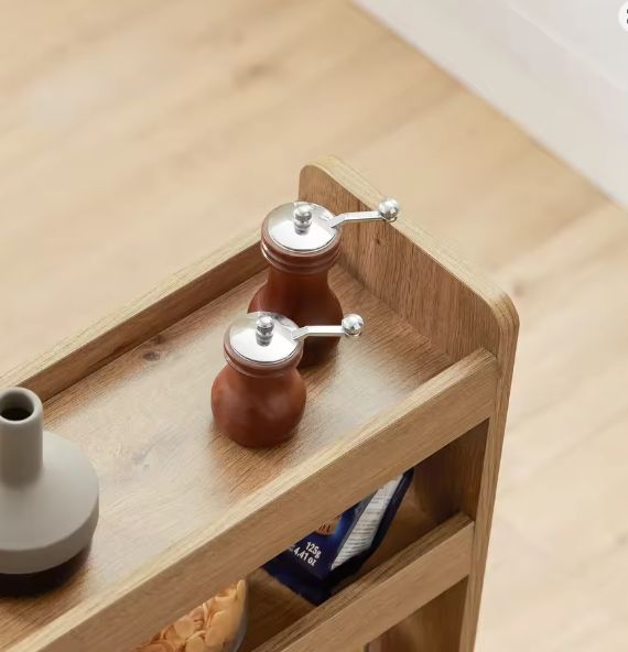 Smalle Rolwagen met 4 Niveaus – Keuken- of Badkamerrek 81 cm