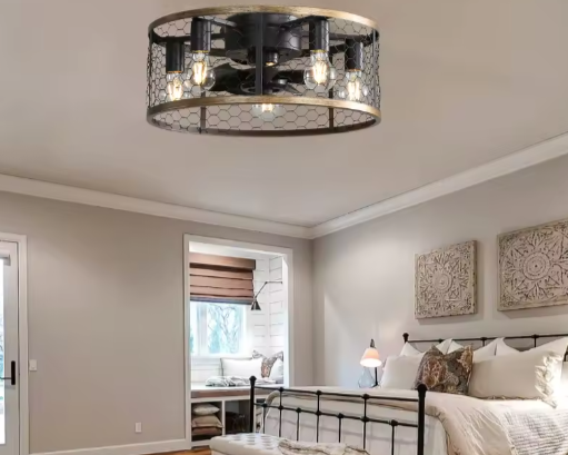 Moderne Slimme Plafondventilator met Licht – 20 Inch, 6 Snelheden & Afstandsbediening