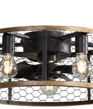 Moderne Slimme Plafondventilator met Licht – 20 Inch, 6 Snelheden & Afstandsbediening