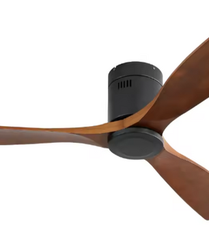 Moderne Plafondventilator met Houten Bladen – 52 Inch, DC-Motor & Afstandsbediening