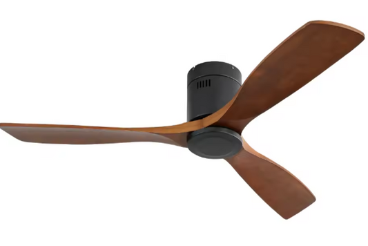 Moderne Plafondventilator met Houten Bladen – 52 Inch, DC-Motor & Afstandsbediening