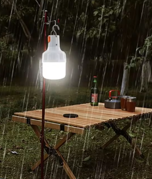 Draagbare LED Campinglamp – USB Oplaadbaar, 60W, 3 Lichtstanden