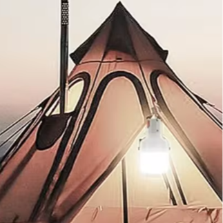 Draagbare LED Campinglamp – USB Oplaadbaar, 60W, 3 Lichtstanden