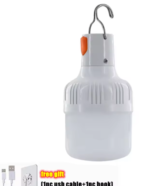 Draagbare LED Campinglamp – USB Oplaadbaar, 60W, 3 Lichtstanden