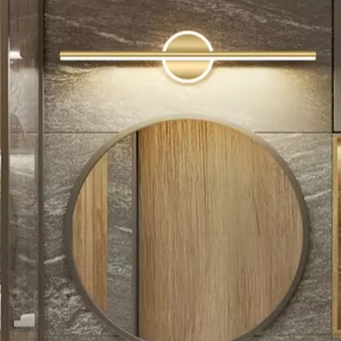 Moderne LED Wandlamp – Goud/Zwart Spiegel- & Binnenverlichting