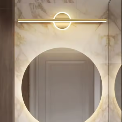 Moderne LED Wandlamp – Goud/Zwart Spiegel- & Binnenverlichting