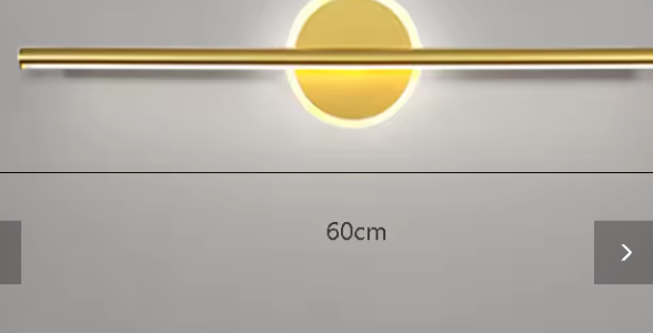 Moderne LED Wandlamp – Goud/Zwart Spiegel- & Binnenverlichting