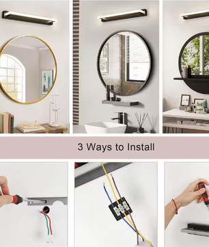 LED Wandlamp Badkamer – 42 cm Spiegelverlichting, Neutraal Wit 4500K