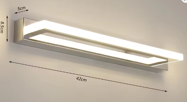 LED Wandlamp Badkamer – 42 cm Spiegelverlichting, Neutraal Wit 4500K