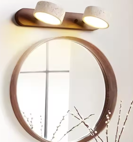 Travertijn Duo Wandlamp – Wabi Sabi LED Verlichting, Draaibaar & Modern
