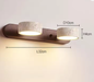 Travertijn Duo Wandlamp – Wabi Sabi LED Verlichting, Draaibaar & Modern