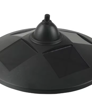 Solar Tuinlantaarn met 18 LED Lampjes – 189 cm Hoog, Waterdicht IP44, Met Sensor en Bloempotbasis